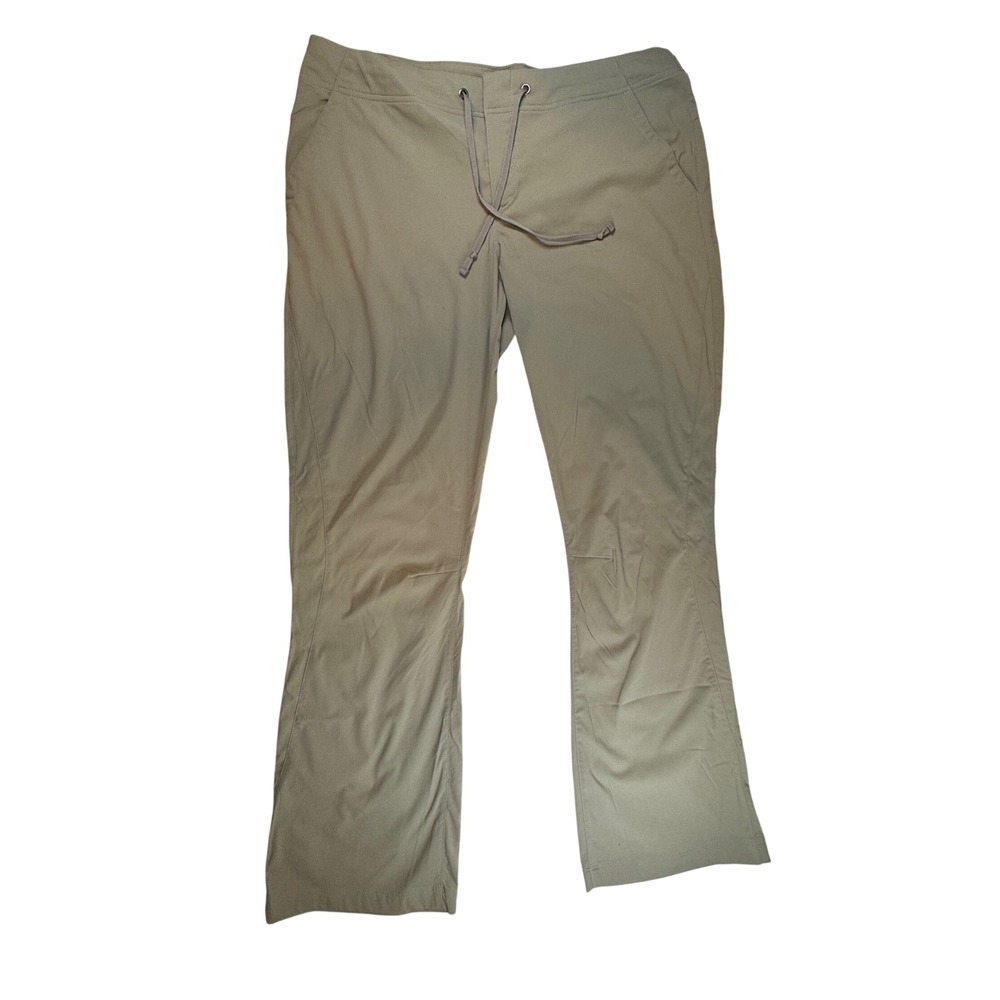 Columbia Womens Fossil Anytime Outdoor Omni-Shield Boot Cut Hiking Pants Size 14